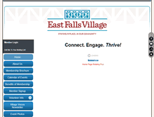 Tablet Screenshot of eastfallsvillage.org